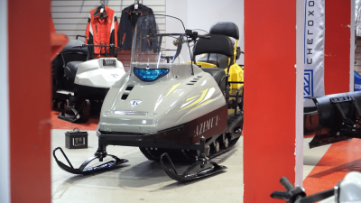 Мини - снегоход Бурлак Azimut (Азимут), Lifan 24 л.с., серый (машинокомплект)