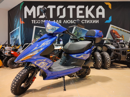 Скутер Мотомир SLASH синий - купить с доставкой, по выгодной цене в интернет-магазине Мототека
