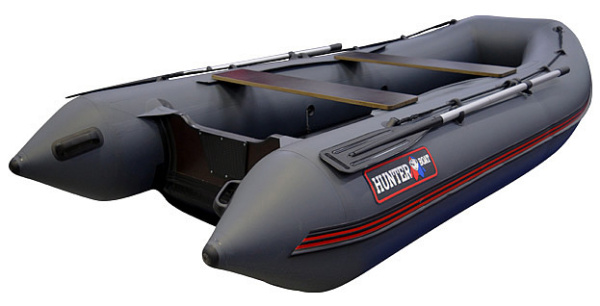 Лодка ПВХ Hunter (Хантер) 330 А серый в магазине Мототека по цене 56 000 ₽